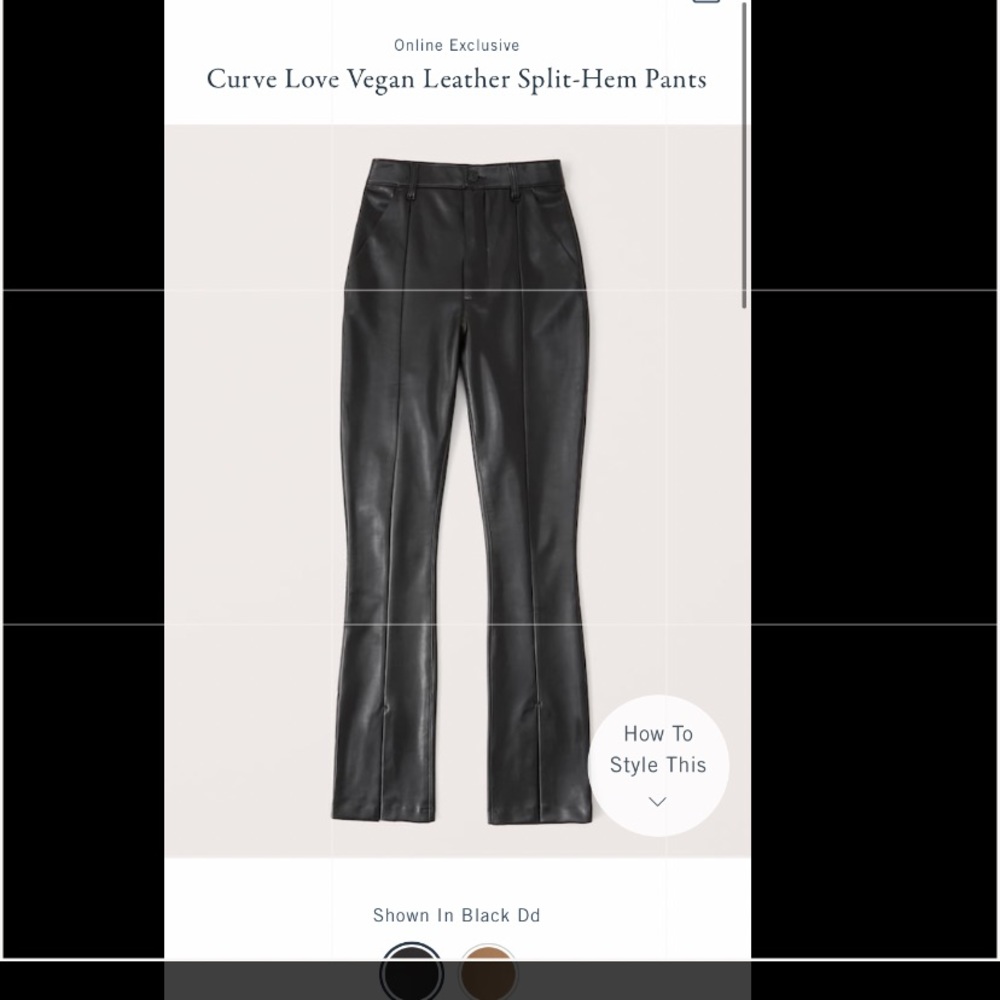 Abercrombie curve love vegan leather